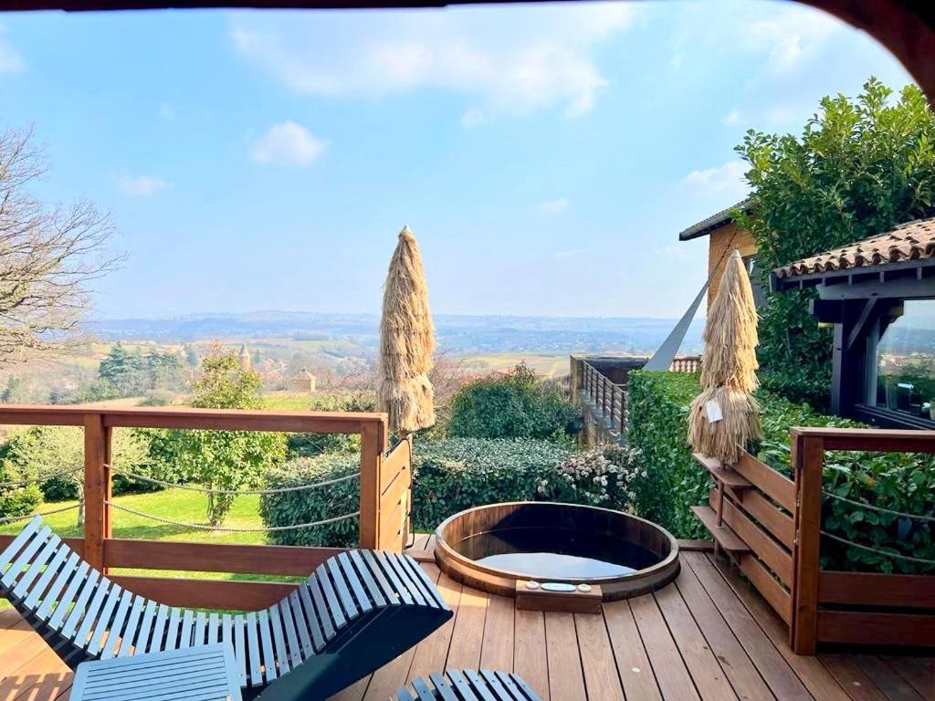 Cabane Spa Sauna Ville-sur-Jarnioux Extérieur photo